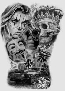 Custom tattoo in Bali studio