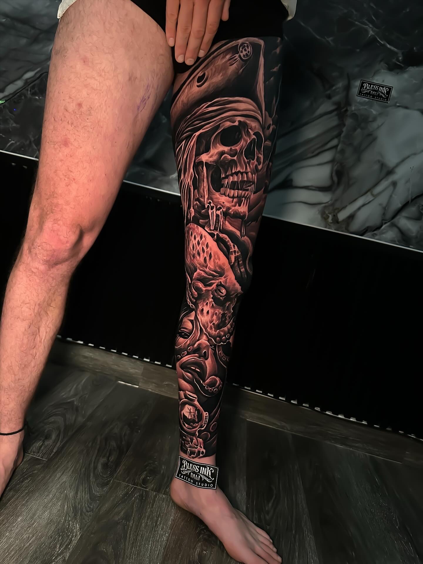 Full Leg Sleeve Tattoo