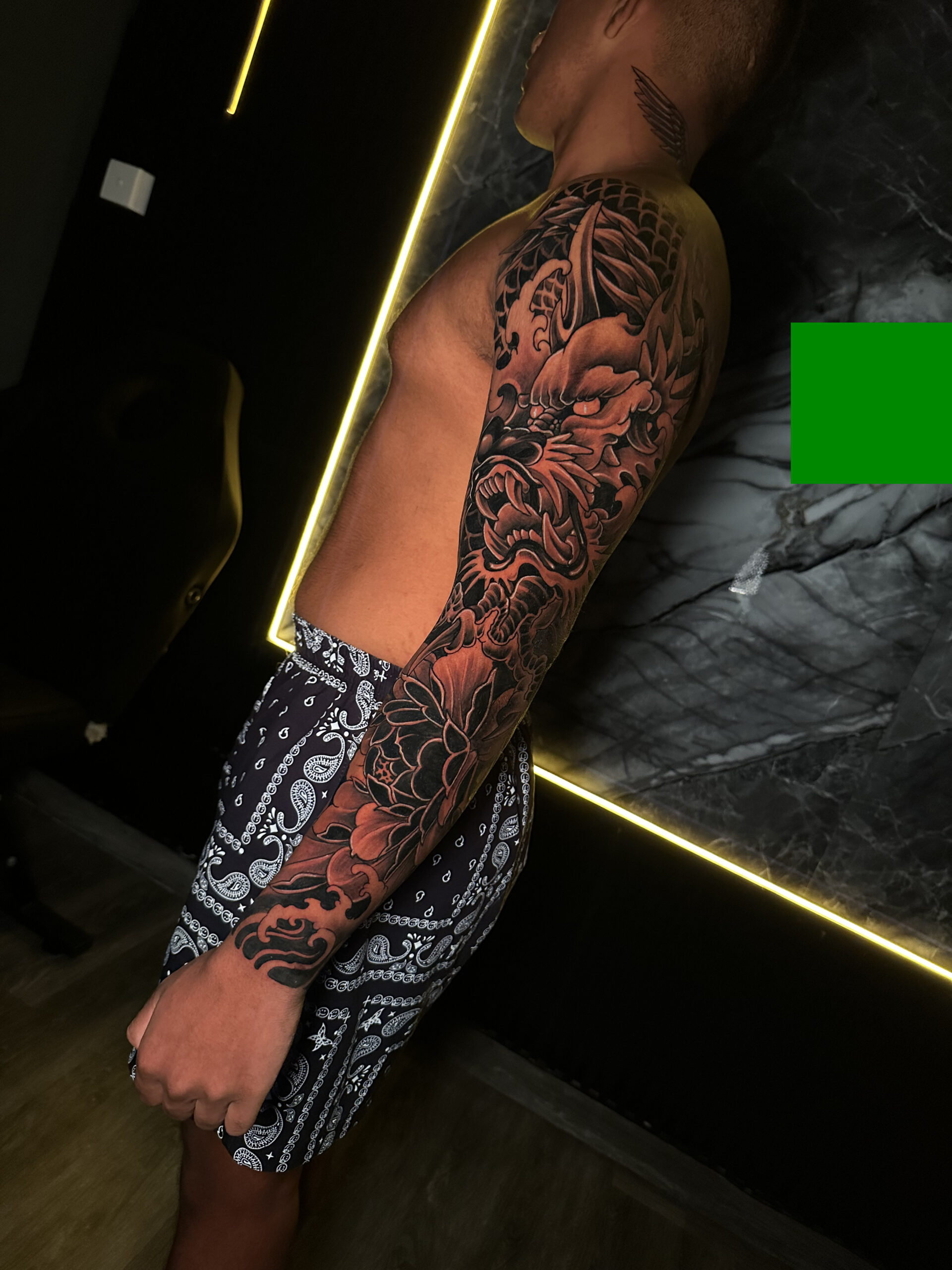 Done Full Arm, Sleeve Dragon Japanese oriental